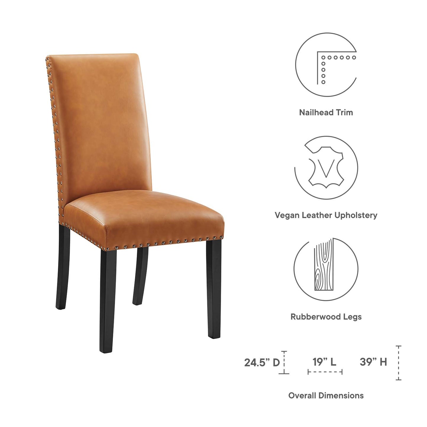 Modway Parcel Dining Vinyl Side Chair | Dining Chairs | Modishstore-26