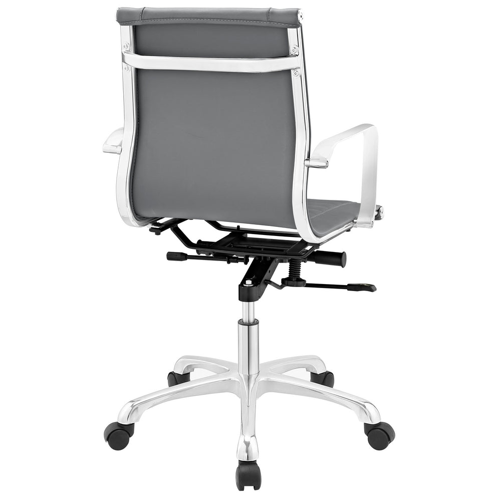Runway Mid Back Upholstered Vinyl Office Chair By Modway - EEI-1527 | Office Chairs | Modishstore - 4