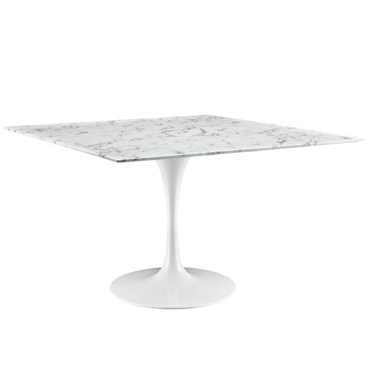 Lippa 48" Square Artificial Marble Dining Table By Modway - EEI-1638 | Dining Tables | Modishstore - 1