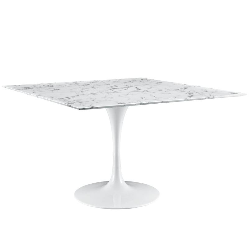 Lippa 48" Square Artificial Marble Dining Table By Modway - EEI-1638 | Dining Tables | Modishstore - 1