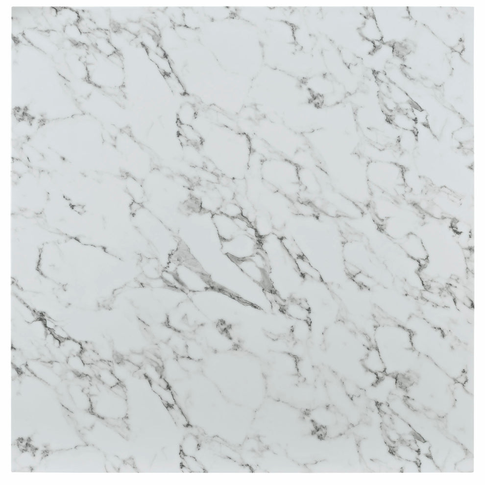 Lippa 48" Square Artificial Marble Dining Table By Modway - EEI-1638 | Dining Tables | Modishstore - 3
