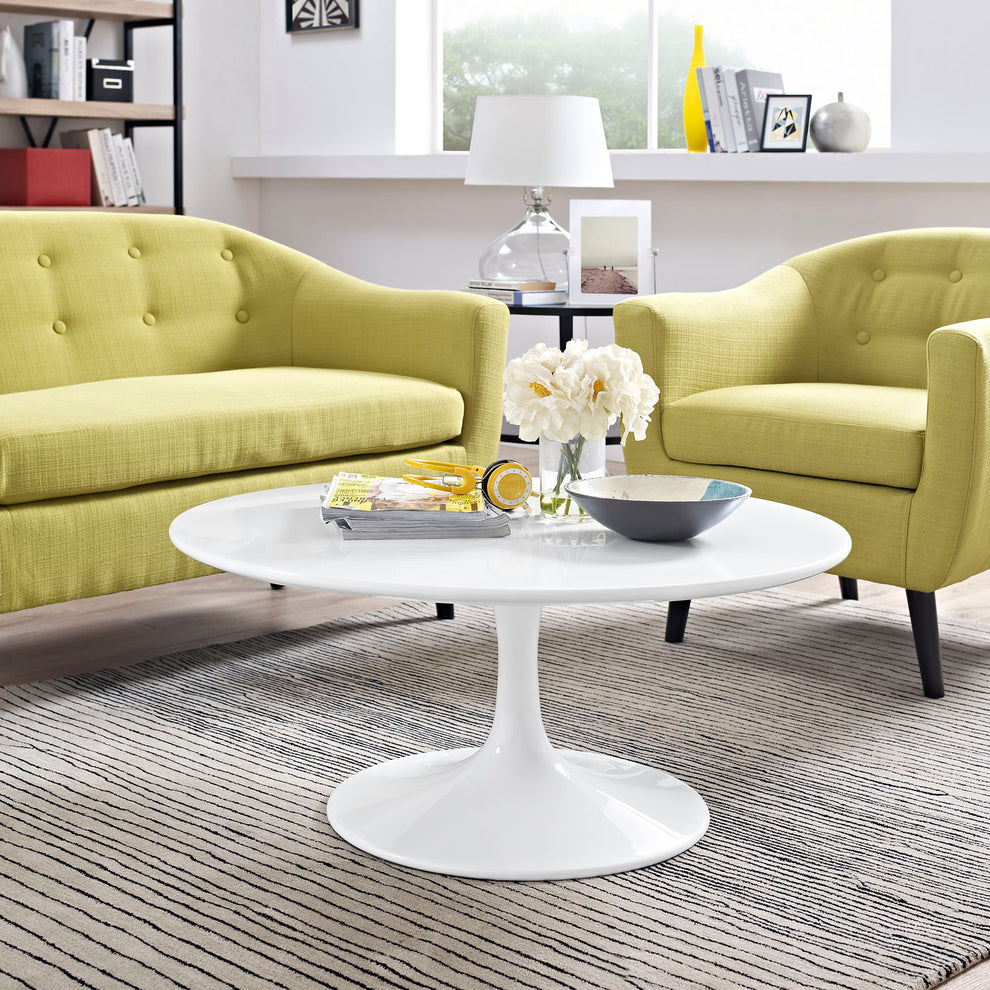 Modway Lippa 36" Coffee Table in White - EEI-1646 | Coffee Tables | Modishstore - 2