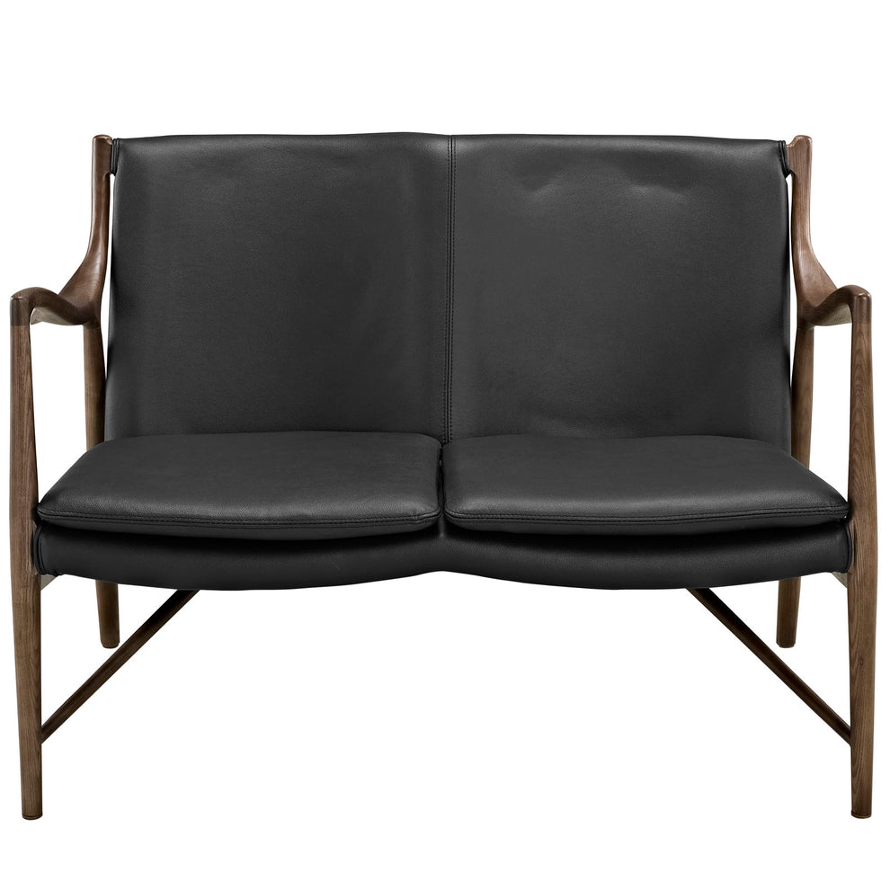 Makeshift Leather Loveseat By Modway - EEI-1664 | Loveseats | Modishstore - 2