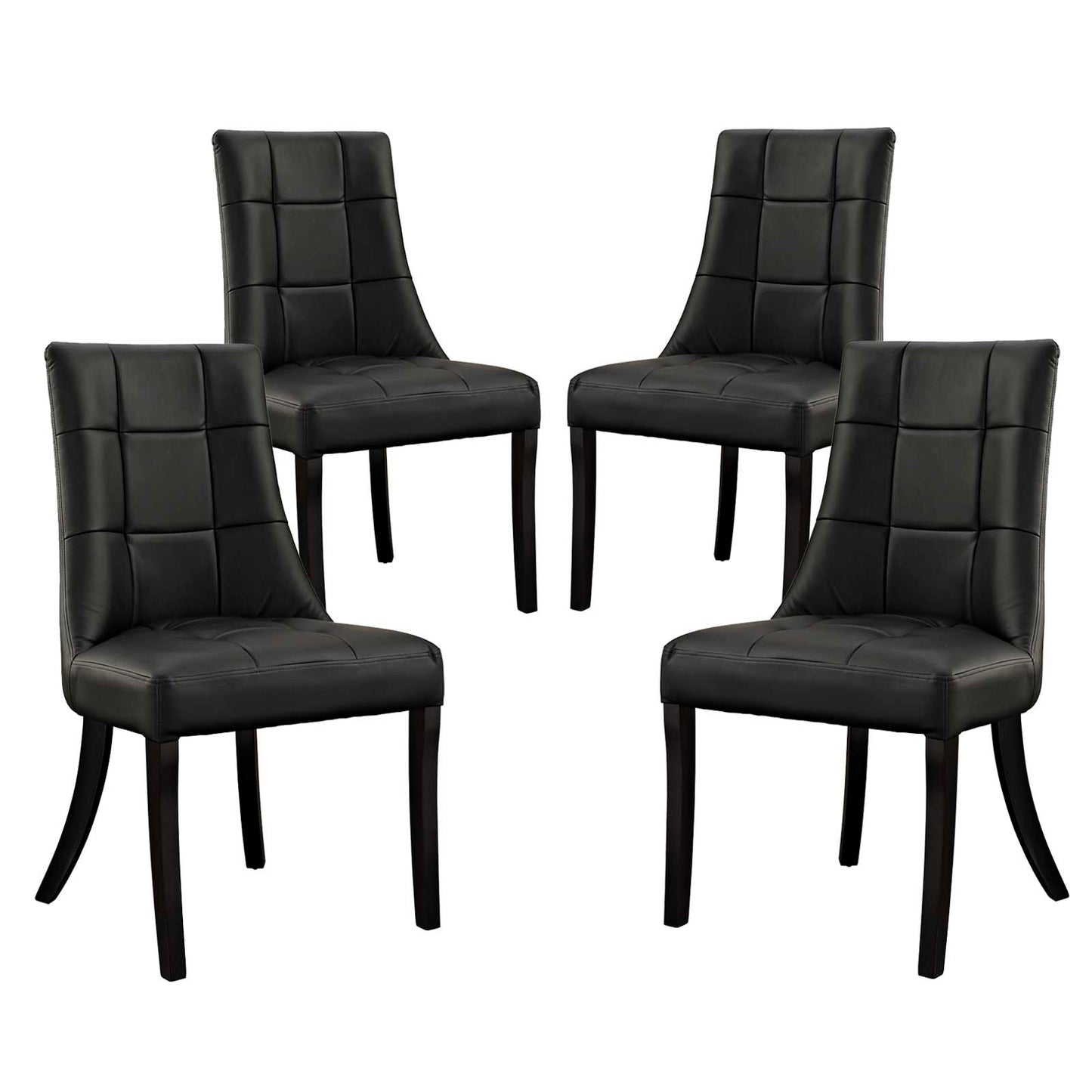Modway Noblesse Vinyl Dining Chair - Set of 4 - EEI-1678 | Dining Chairs | Modishstore - 7