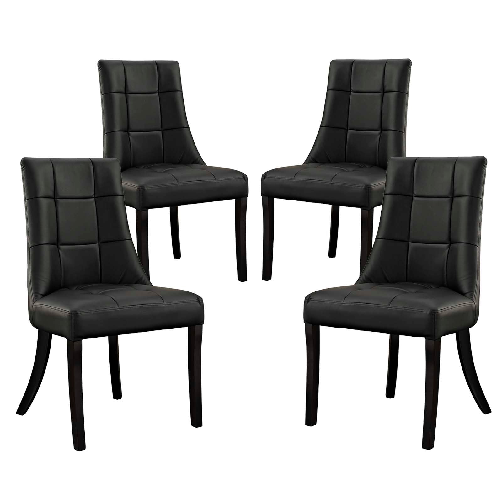 Modway Noblesse Vinyl Dining Chair - Set of 4 - EEI-1678 | Dining Chairs | Modishstore - 7