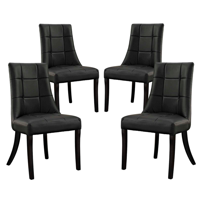 Modway Noblesse Vinyl Dining Chair - Set of 4 | Dining Chairs | Modishstore-7