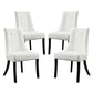 Modway Noblesse Vinyl Dining Chair - Set of 4 | Dining Chairs | Modishstore-9