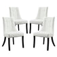 Modway Noblesse Vinyl Dining Chair - Set of 4 - EEI-1678 | Dining Chairs | Modishstore - 2