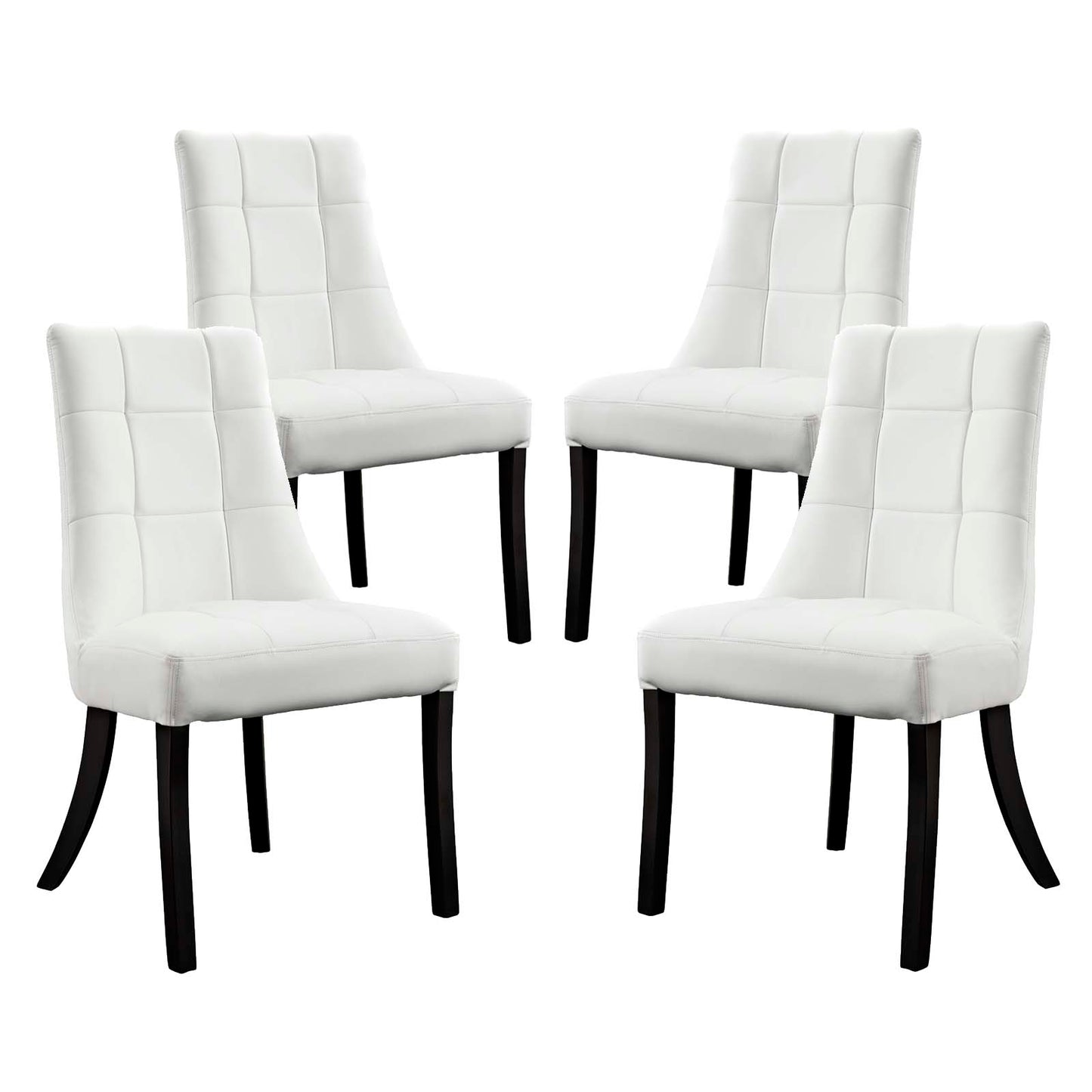 Modway Noblesse Vinyl Dining Chair - Set of 4 - EEI-1678 | Dining Chairs | Modishstore - 2