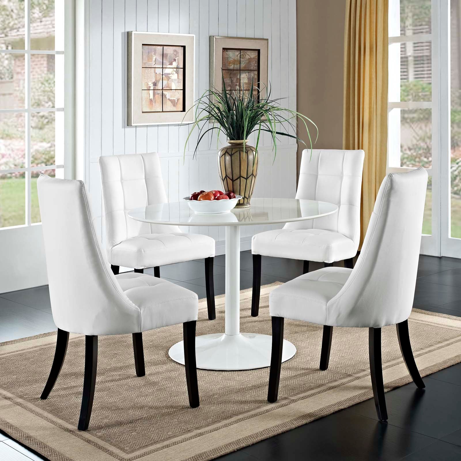 Modway Noblesse Vinyl Dining Chair - Set of 4 - EEI-1678 | Dining Chairs | Modishstore - 1
