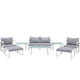 Modway Fortuna 9 Piece Outdoor Patio Sectional Sofa Set - EEI-1719 | Outdoor Sofas, Loveseats & Sectionals | Modishstore-2