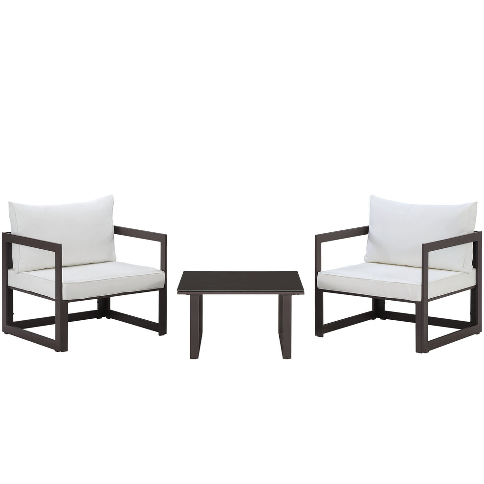 Modway Fortuna 3 Piece Outdoor Patio Sectional Sofa Set - EEI-1722 | Outdoor Sofas, Loveseats & Sectionals | Modishstore - 2