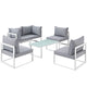 Modway Fortuna 6 Piece Outdoor Patio Sectional Sofa Set - EEI-1726 | Outdoor Sofas, Loveseats & Sectionals | Modishstore-2
