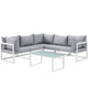 Modway Fortuna 6 Piece Outdoor Patio Sectional Sofa Set - EEI-1732 | Outdoor Sofas, Loveseats & Sectionals | Modishstore-2