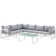 Modway Fortuna 7 Piece Outdoor Patio Sectional Sofa Set - EEI-1737 | Outdoor Sofas, Loveseats & Sectionals | Modishstore-22