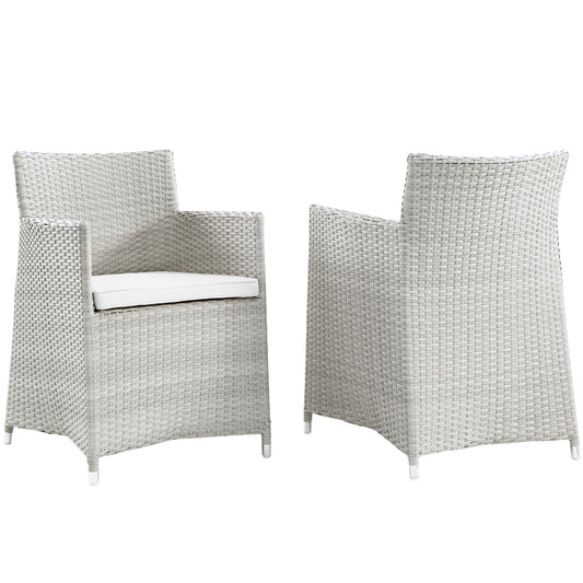 Modway Junction Armchair Outdoor Patio Wicker - Set of 2 | Outdoor Chairs | Modishstore-9