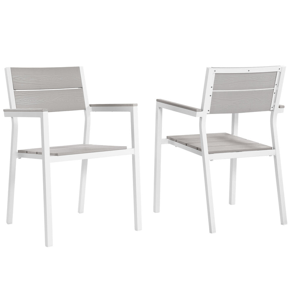 Modway Maine Dining Armchair Outdoor Patio - Set of 2 - EEI-1739 | Outdoor Chairs | Modishstore - 1