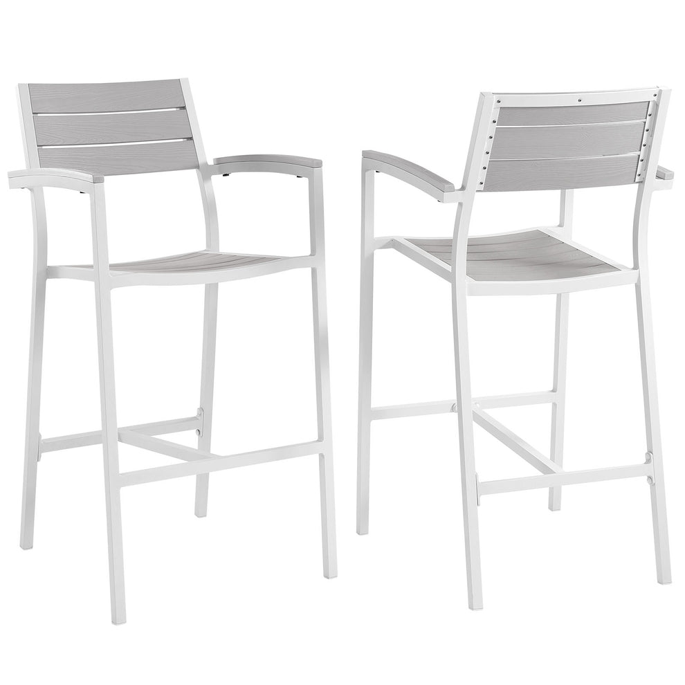 Modway Maine Bar Stool Outdoor Patio - Set of 2 - EEI-1740 | Bar Stools | Modishstore - 1