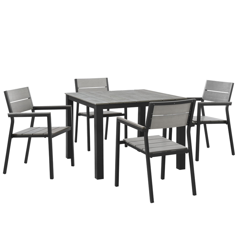 Modway Maine 5 Piece Outdoor Patio Dining Set - EEI-1745 - EEI-1745 | Outdoor Dining Sets | Modishstore - 2