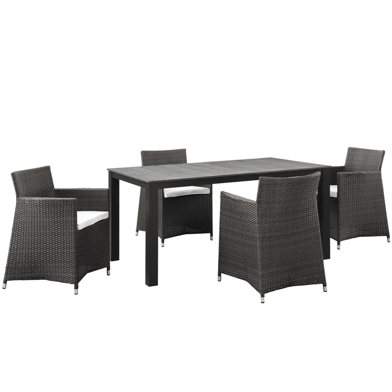 Modway Junction 5 Piece Outdoor Patio Dining Set - EEI-1746 - EEI-1746 | Outdoor Dining Sets | Modishstore - 2