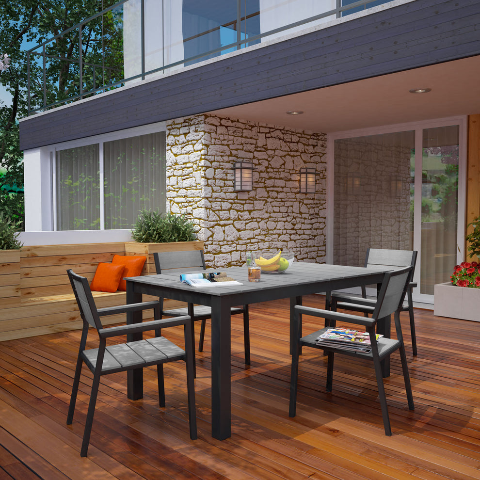 Modway Maine 5 Piece Outdoor Patio Dining Set - EEI-1747 - EEI-1747 | Outdoor Dining Sets | Modishstore - 1
