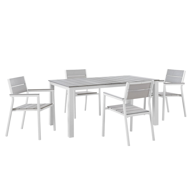 Modway Maine 5 Piece Outdoor Patio Dining Set - EEI-1747 - EEI-1747 | Outdoor Dining Sets | Modishstore - 3