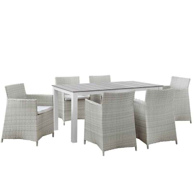 Modway Junction 7 Piece Outdoor Patio Dining Set - EEI-1748 - EEI-1748 | Outdoor Dining Sets | Modishstore - 1