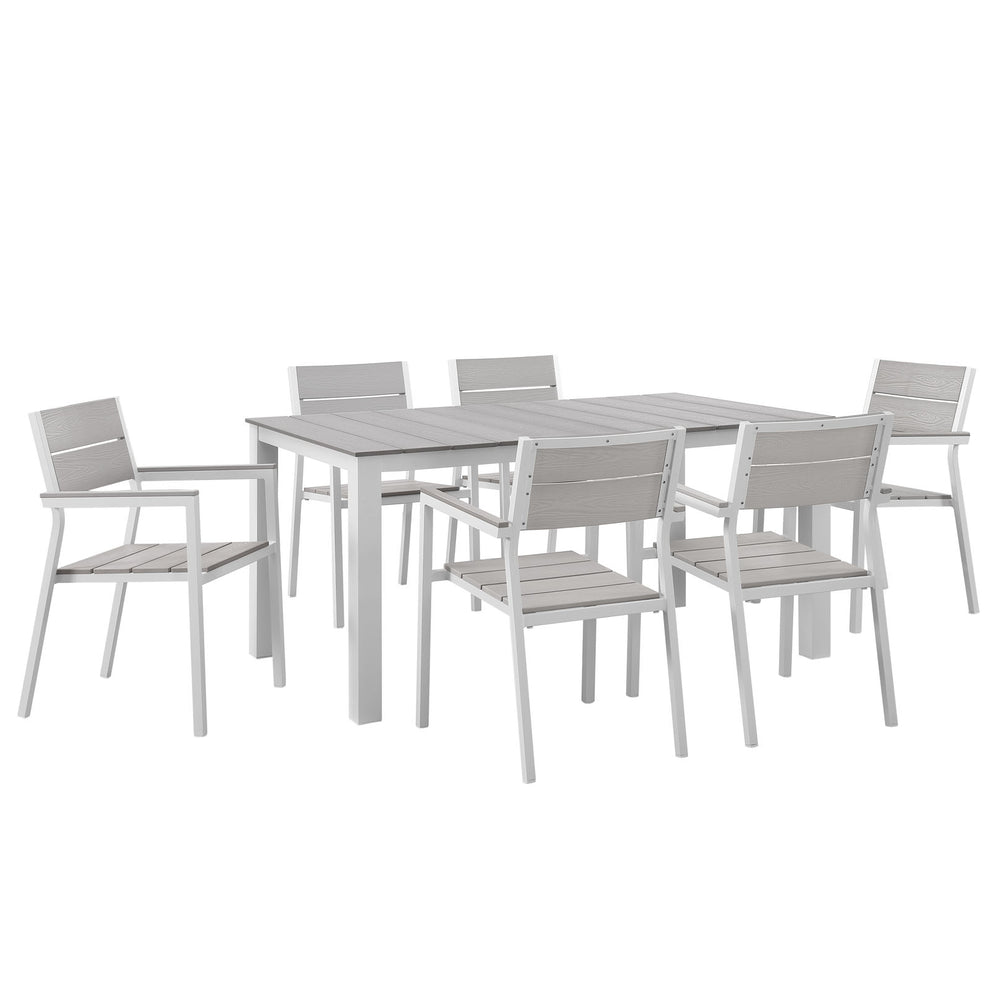 Modway Maine 7 Piece Outdoor Patio Dining Set - EEI-1749 - EEI-1749 | Outdoor Dining Sets | Modishstore - 1