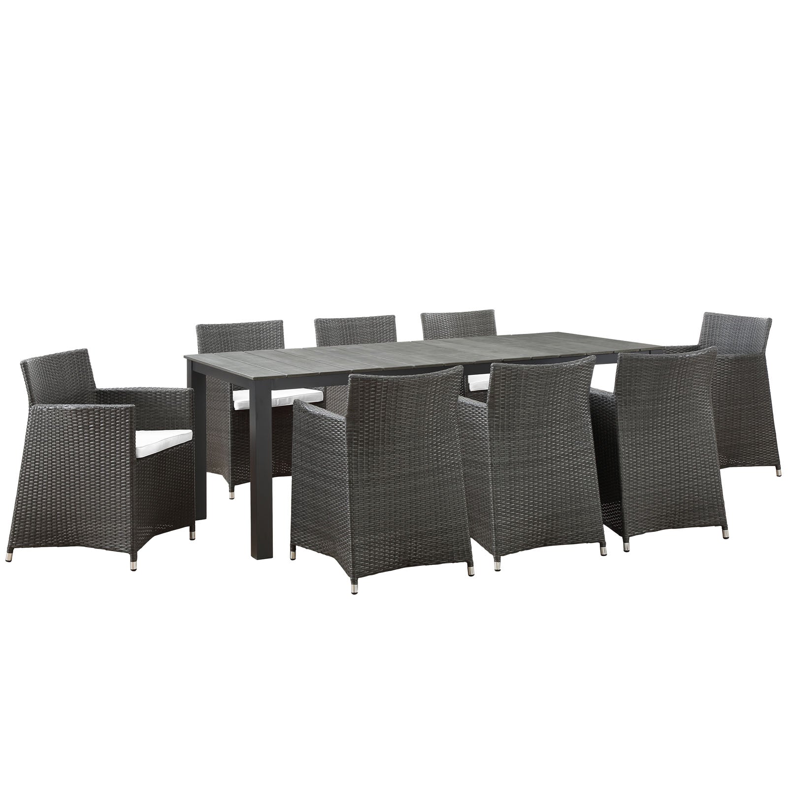Modway Junction 9 Piece Outdoor Patio Dining Set EEI1752 Modish Store