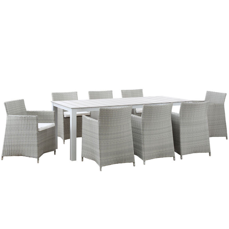 Modway Junction 9 Piece Outdoor Patio Dining Set - EEI-1752 | Outdoor Dining Sets | Modishstore - 1
