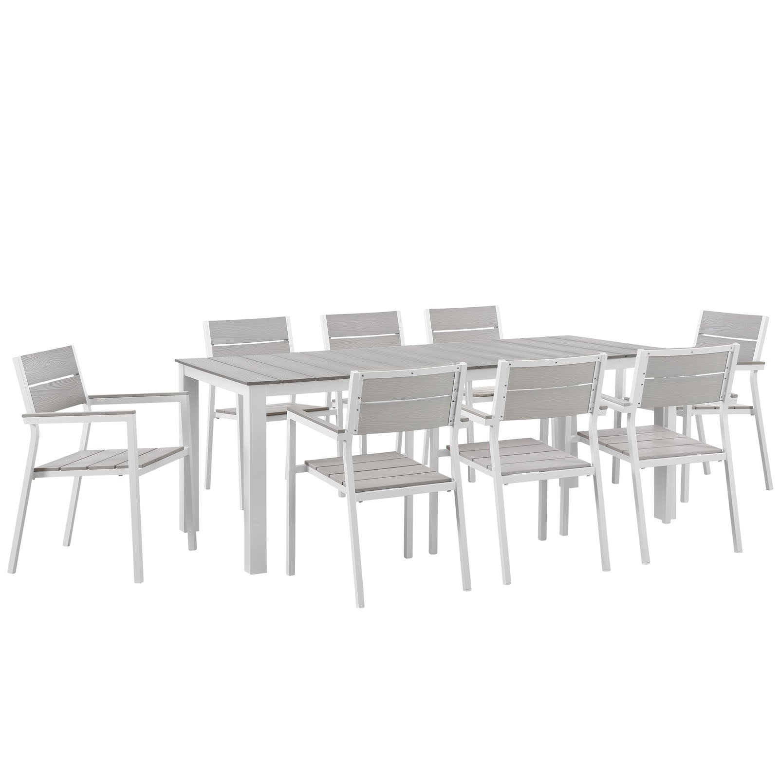 Modway Maine 9 Piece Outdoor Patio Dining Set EEI1753 Modish Store