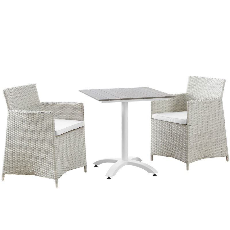 Modway Junction 3 Piece Outdoor Patio Dining Set - EEI-1758 | Outdoor Dining Sets | Modishstore - 1