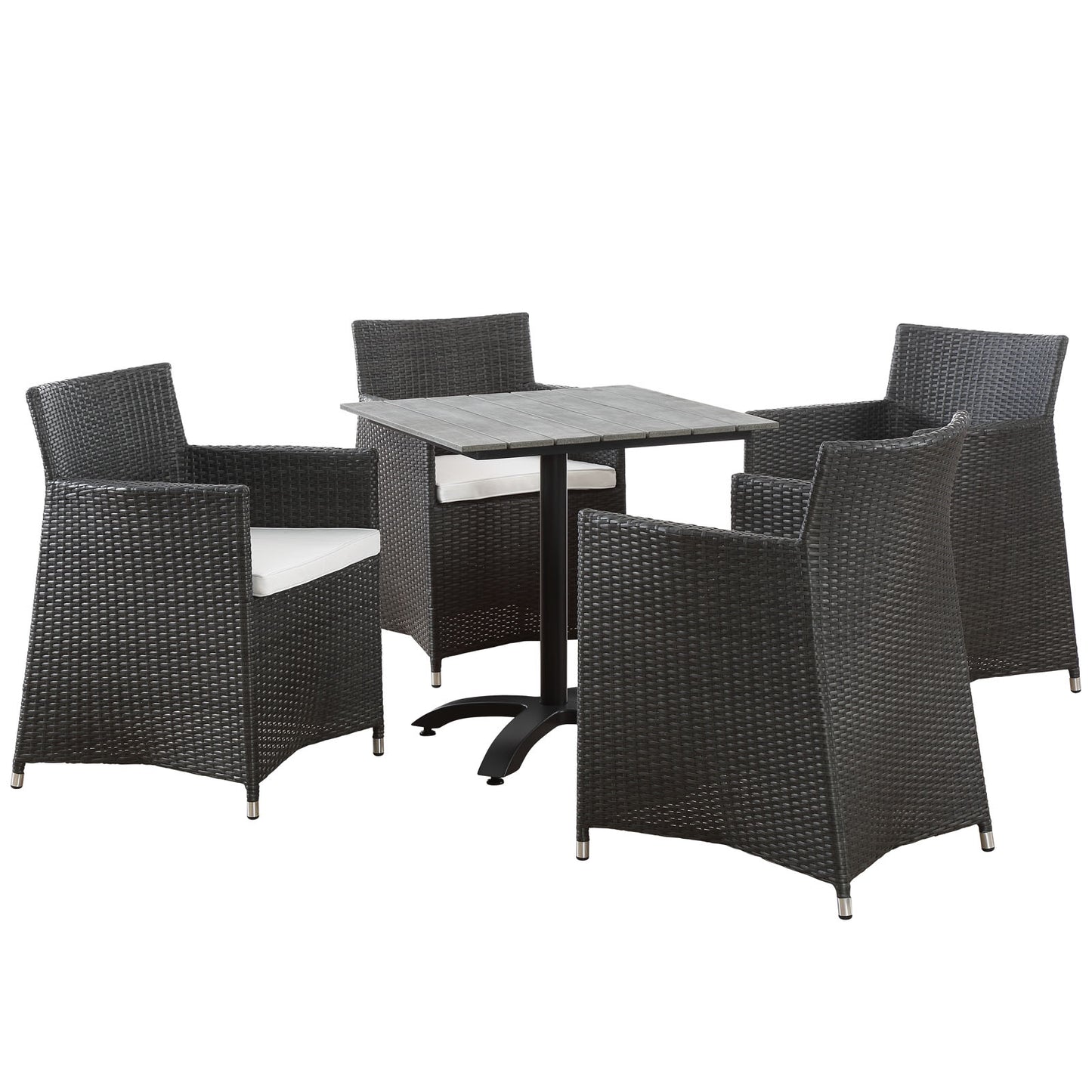 Modway Junction 5 Piece Outdoor Patio Dining Set - EEI-1760 - EEI-1760 | Outdoor Dining Sets | Modishstore - 2