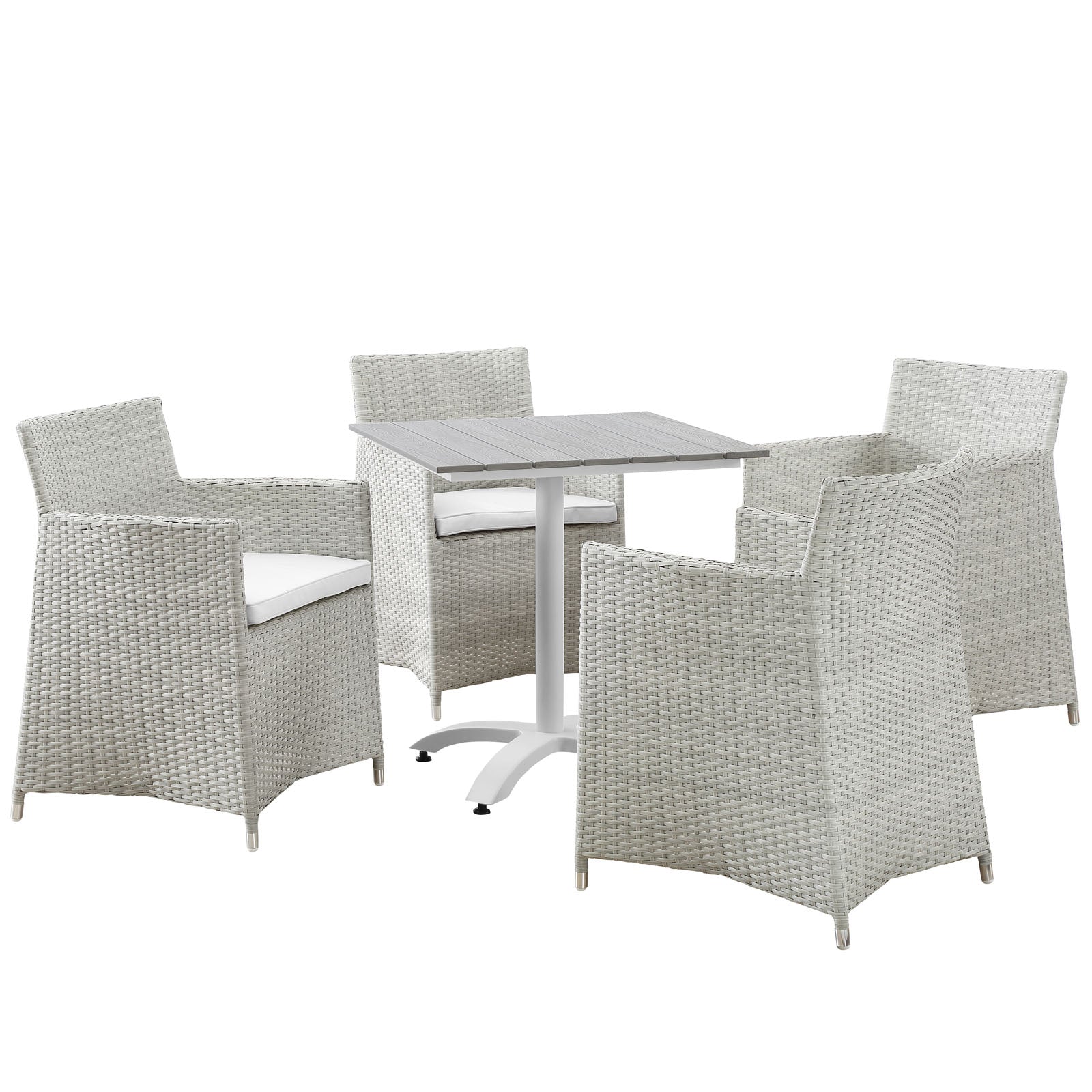 Modway Junction 5 Piece Outdoor Patio Dining Set - EEI-1760 - EEI-1760 | Outdoor Dining Sets | Modishstore - 1