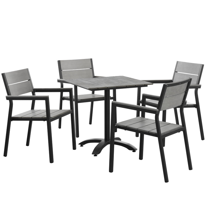 Modway Maine 5 Piece Outdoor Patio Dining Set - EEI-1761 - EEI-1761 | Outdoor Dining Sets | Modishstore - 2
