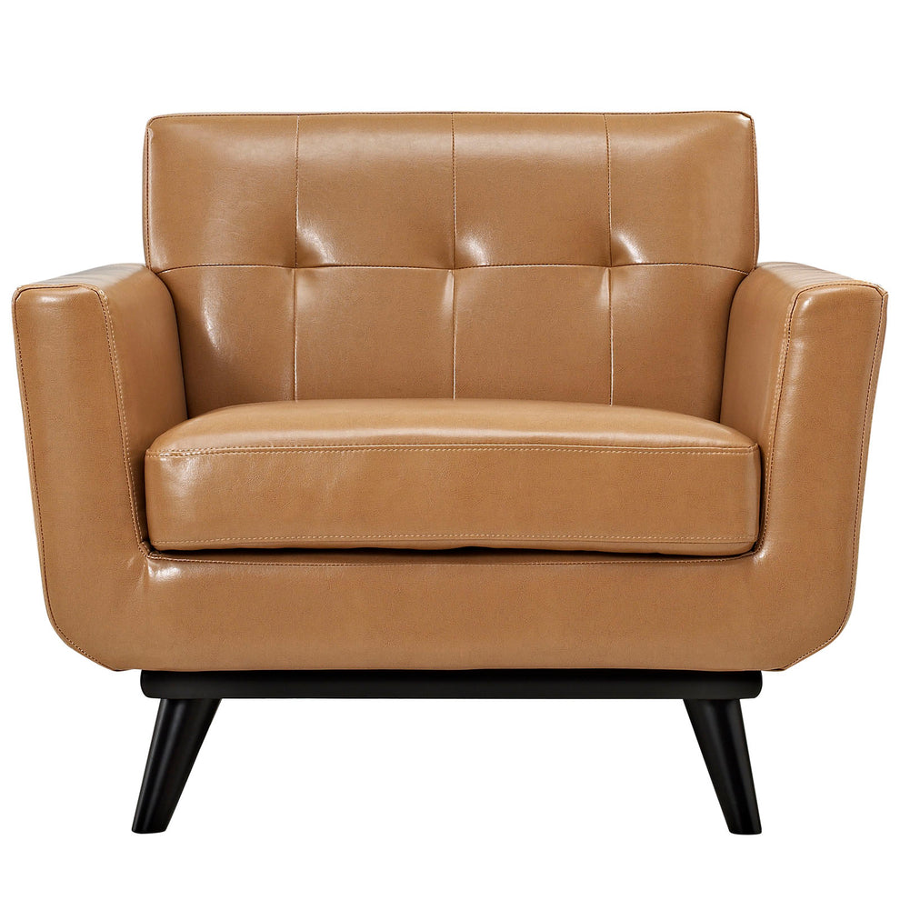 Engage 3 Piece Leather Living Room Set By Modway - EEI-1764 | Sofa Set | Modishstore - 3