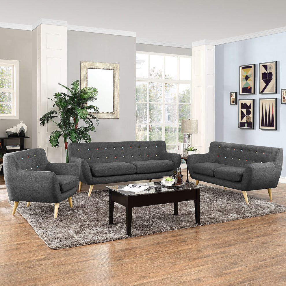 Modway Remark 3 Piece Living Room Set - EEI-1782 | Sofa Set | Modishstore - 14