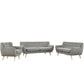 Modway Remark 3 Piece Living Room Set | Sofas | Modishstore-30