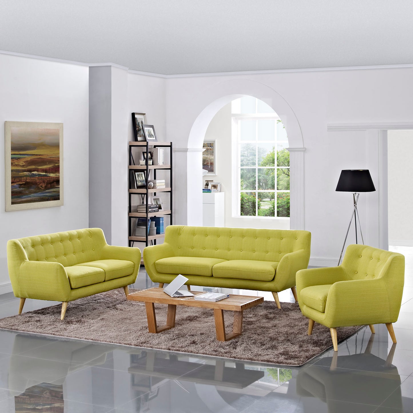 Modway Remark 3 Piece Living Room Set | Sofas | Modishstore-46