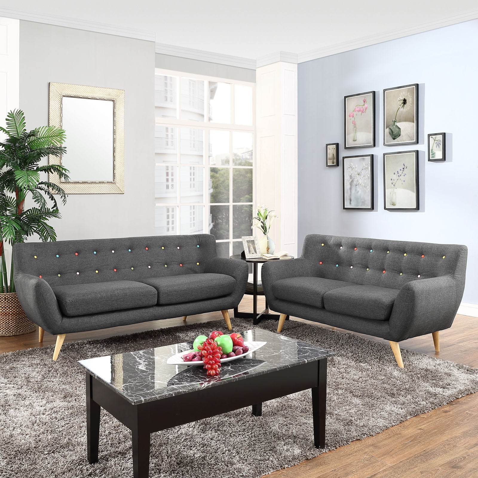 Modway Remark 2 Piece Living Room Set - EEI-1785 | Sofas | Modishstore-24