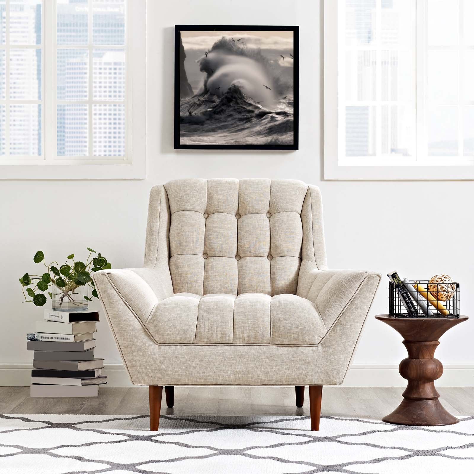 Response Upholstered Fabric Armchair By Modway - EEI-1786 | Armchairs | Modishstore - 6