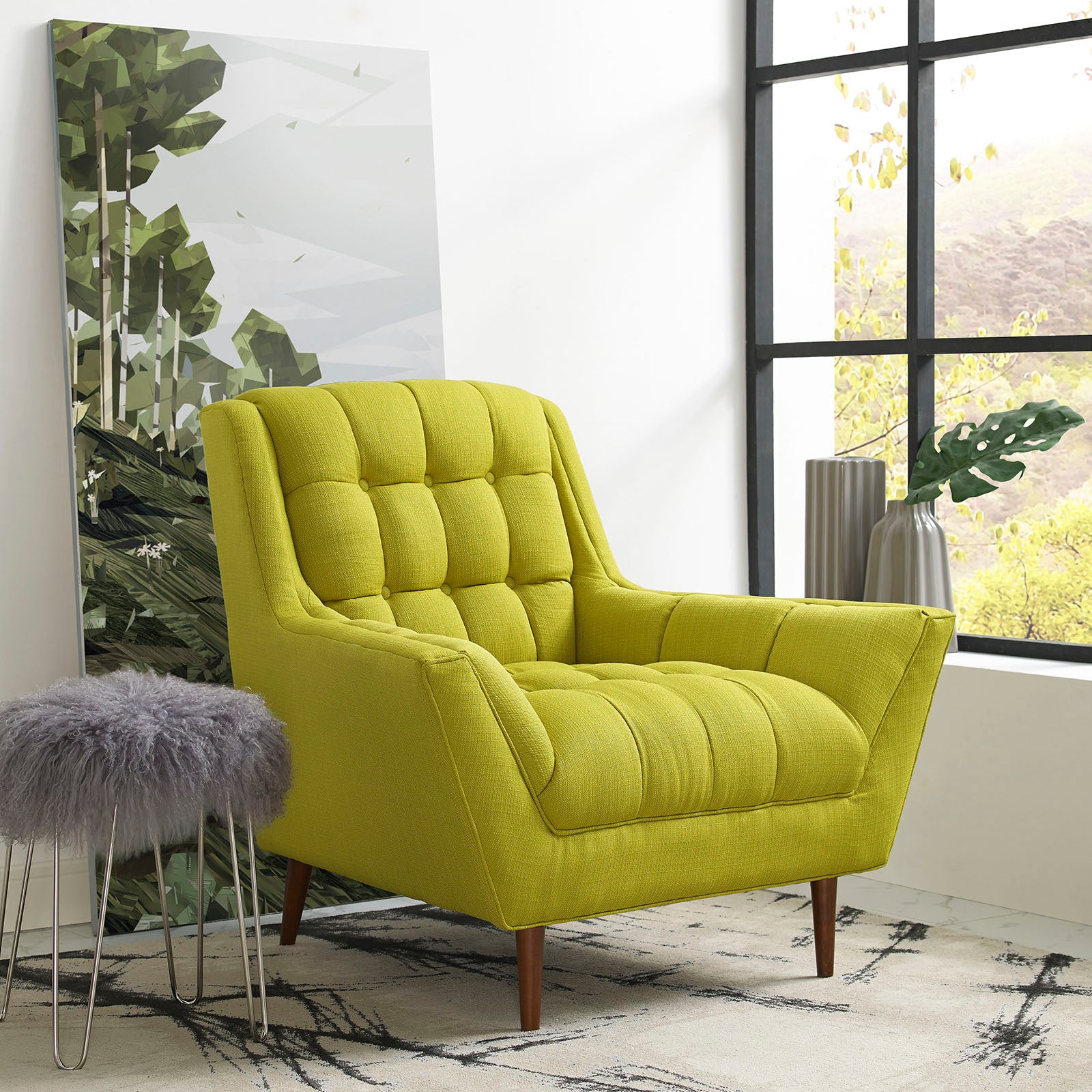 Response Upholstered Fabric Armchair By Modway - EEI-1786 | Armchairs | Modishstore - 16