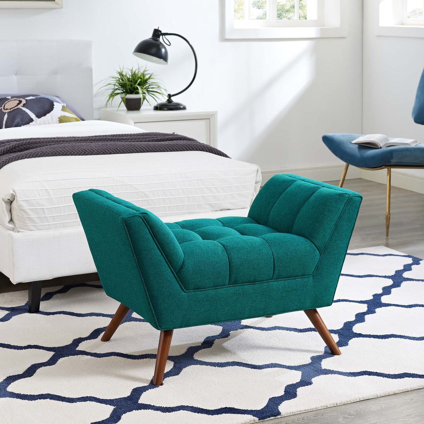 Response Upholstered Fabric Ottoman By Modway - EEI-1791 | Ottomans | Modishstore - 1