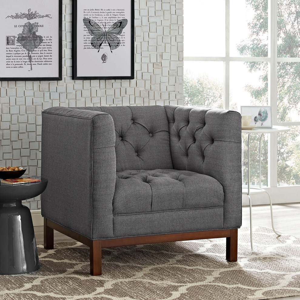Panache Upholstered Fabric Armchair By Modway - EEI-1801 | Armchairs | Modishstore - 1