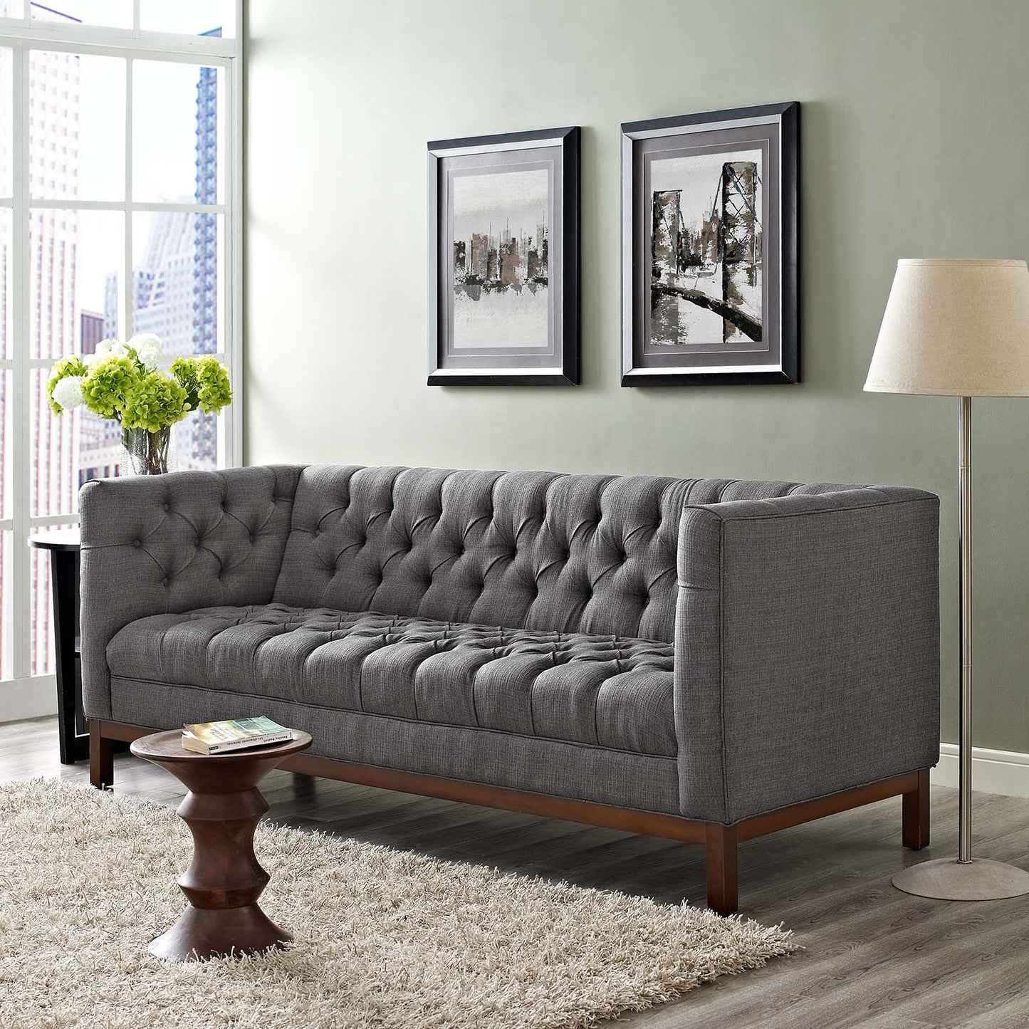 Panache Upholstered Fabric Sofa By Modway - EEI-1802 | Sofas | Modishstore - 9