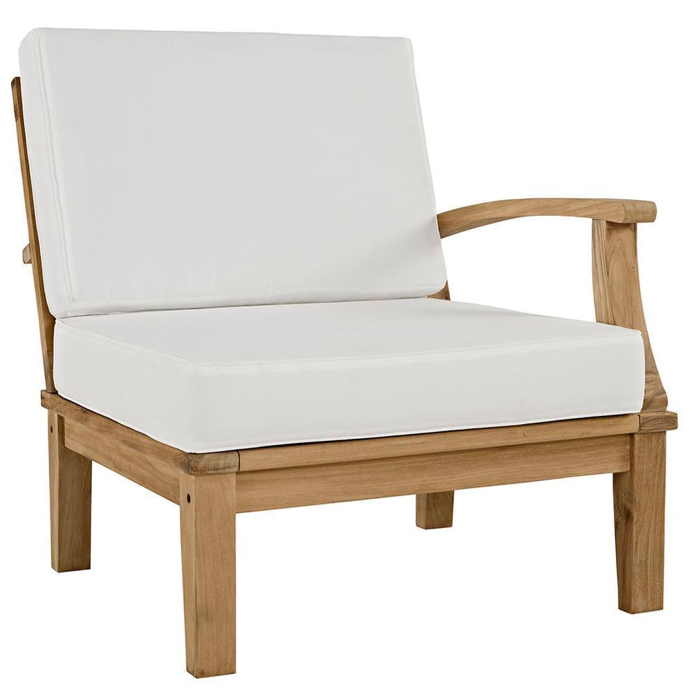 Modway EEI-1818 Marina 4 Piece Outdoor Patio Teak Sofa Set | Outdoor Sofas, Loveseats & Sectionals | Modishstore-6