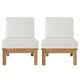 Modway EEI-1821 Marina 2 Piece Outdoor Patio Teak Sofa Set - Natural White | Outdoor Sofas, Loveseats & Sectionals | Modishstore-13