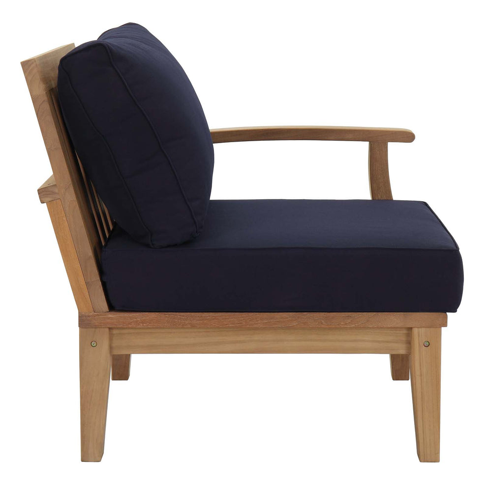 Modway EEI-1822 Marina 2 Piece Outdoor Patio Teak Sofa Set - Natural White - EEI-1822 | Outdoor Sofas, Loveseats & Sectionals | Modishstore - 12