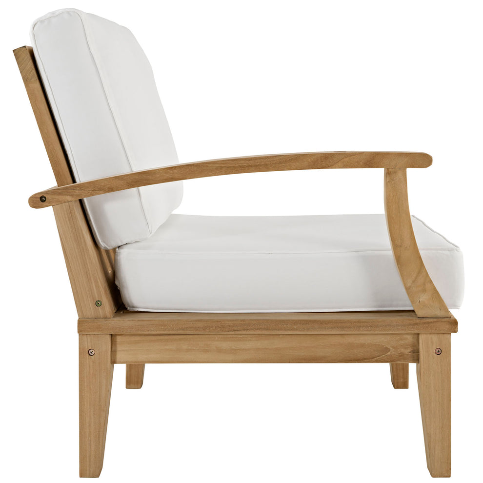 Modway EEI-1822 Marina 2 Piece Outdoor Patio Teak Sofa Set - Natural White - EEI-1822 | Outdoor Sofas, Loveseats & Sectionals | Modishstore - 18