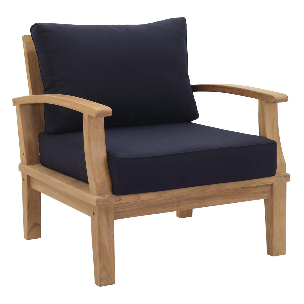 Modway EEI-1823 Marina 2 Piece Outdoor Patio Teak Sofa Set - Natural White - EEI-1823 | Outdoor Sofas, Loveseats & Sectionals | Modishstore - 9